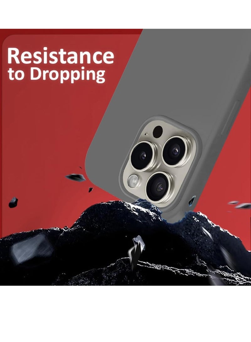 Liquid Silicone Protective Case for iPhone 16 Pro with Microfiber Lining - Image 3