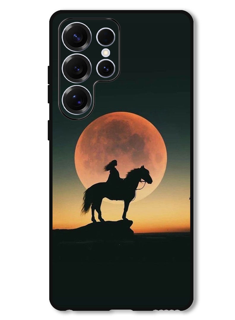 Theodor Protective Case Anti Scratch Shock Proof Bumper Cover For Samsung Galaxy S25 Ultra Majestic Horse Sunset - Image 1