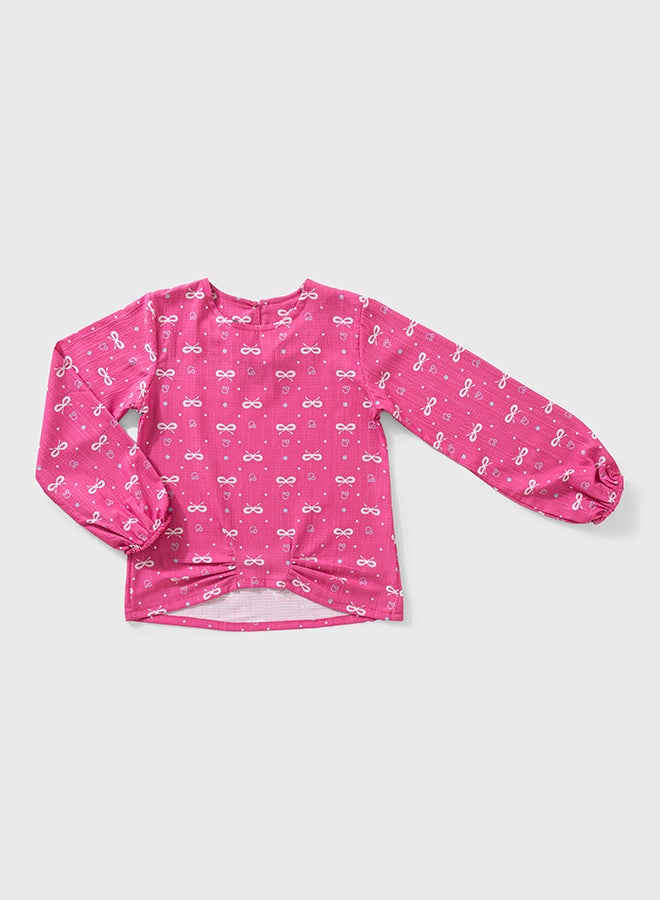 اون كيدز بلوزة كتان للبنات الأطفال