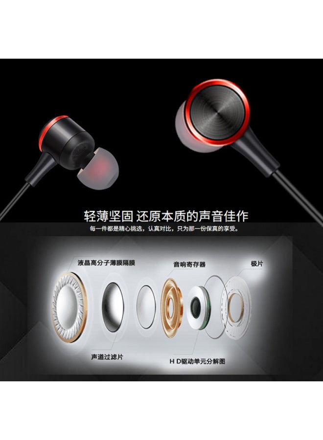 Neutral Headset Wired Headset Sports In-ear Game Moving Coil With Microphone Wire Control Mobile Phone Earplugs - Image 3