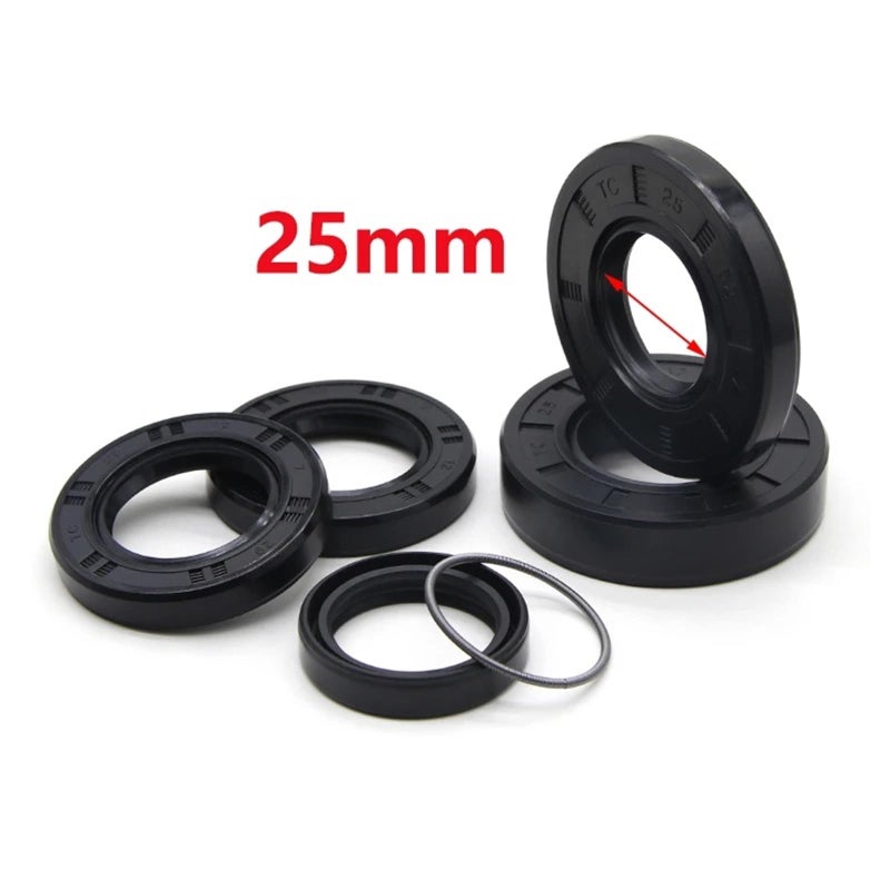 25x42x9mm Double Lip Oil Seal Shaft Gasket Size 25x42x9mm 1 Piece - Image 3