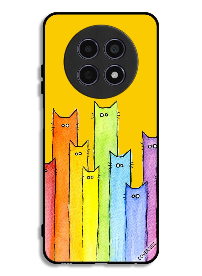 Covernex Realme 12x 5G Protective Case Cover Cat Puppet Art - Image 1