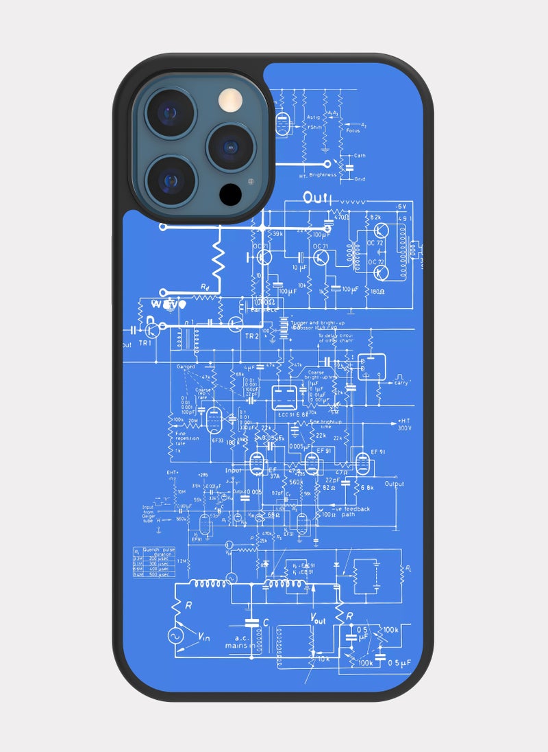 PXLAAT iPhone 12 Pro Max case cover Electrical Engineer Diagram - Image 1