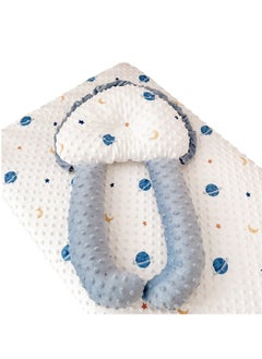 Beauenty 2 PCS Baby Anti Roll Side Sleep Pillow With Connecting Bands Adjustable Infant Positioning Neck Back Cushion Accompany Sleeping Pillows For Unisex Toddlers  - Image 1