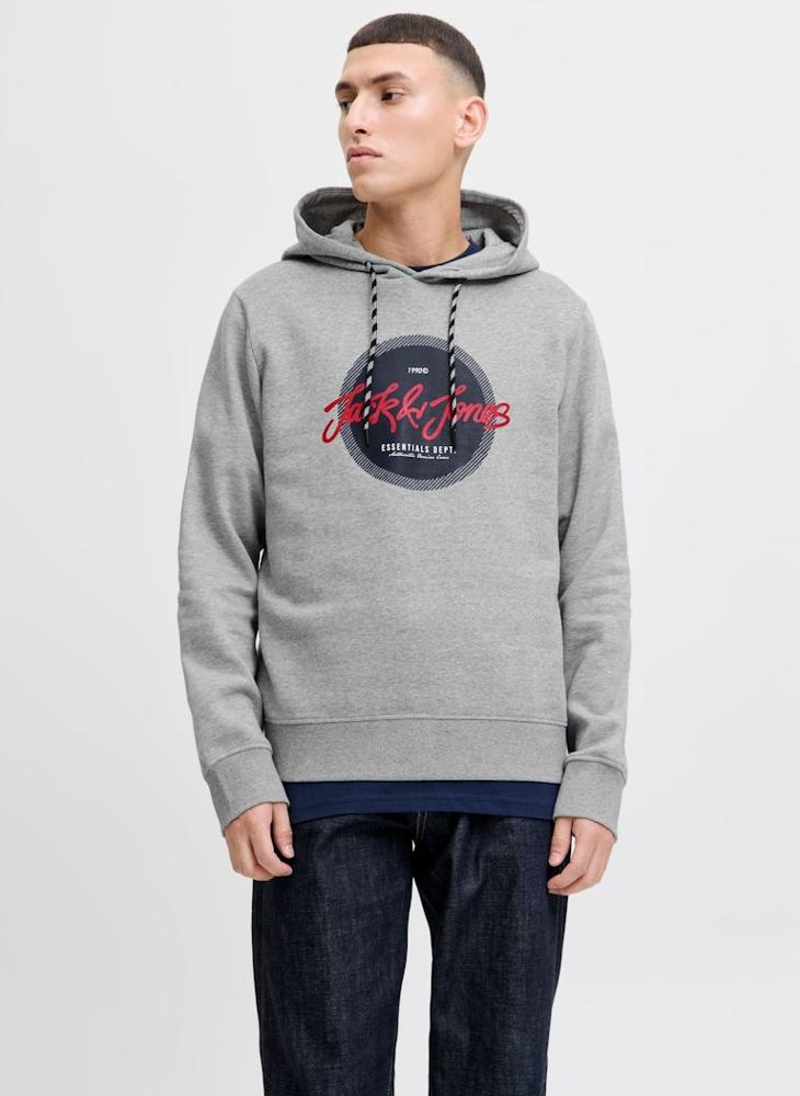 JACK & JONES Logo Regular Fit Pullover Hoodie - Image 1