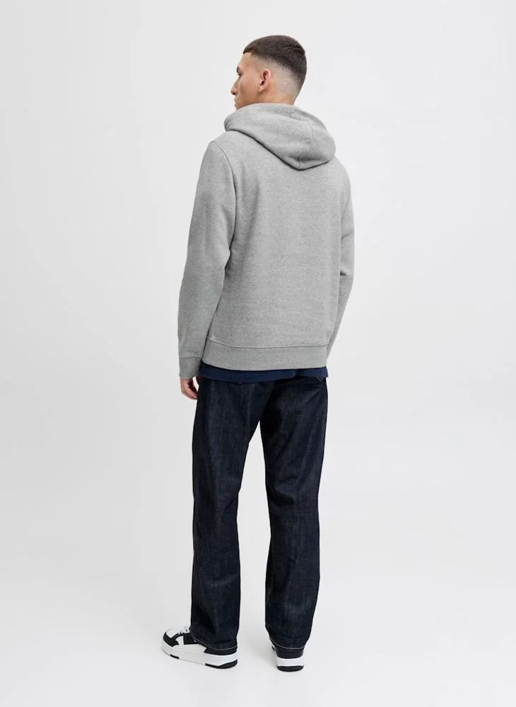 JACK & JONES Logo Regular Fit Pullover Hoodie