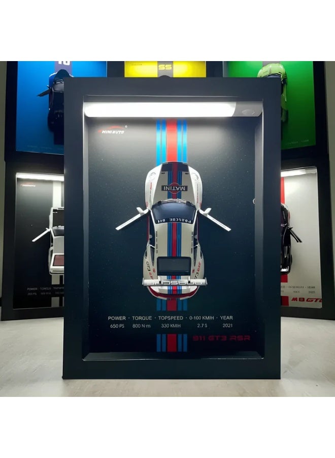 MiniArt 911 GT3 LED 3D Wall Art - Car Wall Decor - Image 1