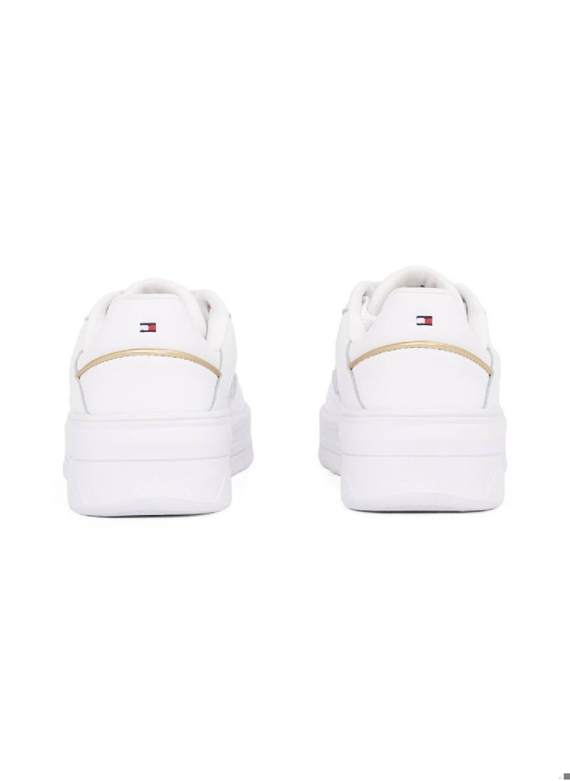 Women's Enamel Flag Basketball Trainers, White - Leather - pzsku/ZCDF6FAEAE5A400D6344BZ/45/_/1728911574/bb1e042e-9ca4-4429-8382-318aac64f6cc