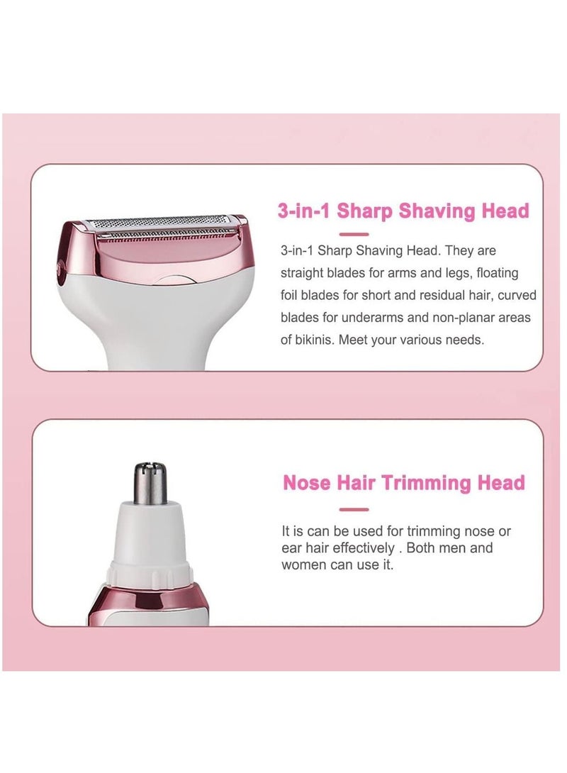 ام اس 4 في 1 آلة إزالة الشعر الكهربائية القابلة لإعادة الشحن للنساء للجسم - Image 3