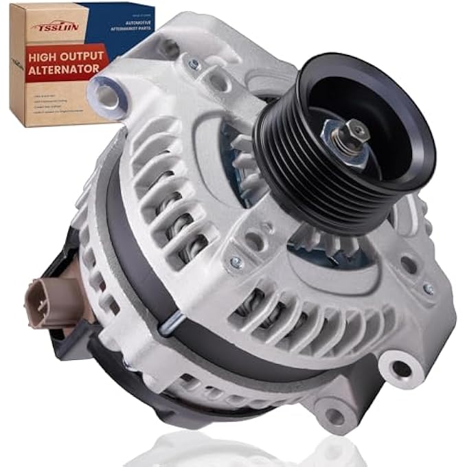TSSLIIN High Output Alternator for-Honda Accord 2003-2007, Civic 2006-2010, CR-V 2007-2009, Element 2003-2009, For-Acura CSX 2006-2008, TSX 2004-2008, 100Amp CW 7-Groove Upgraded OE# 31100-RAA-A01 - Image 1