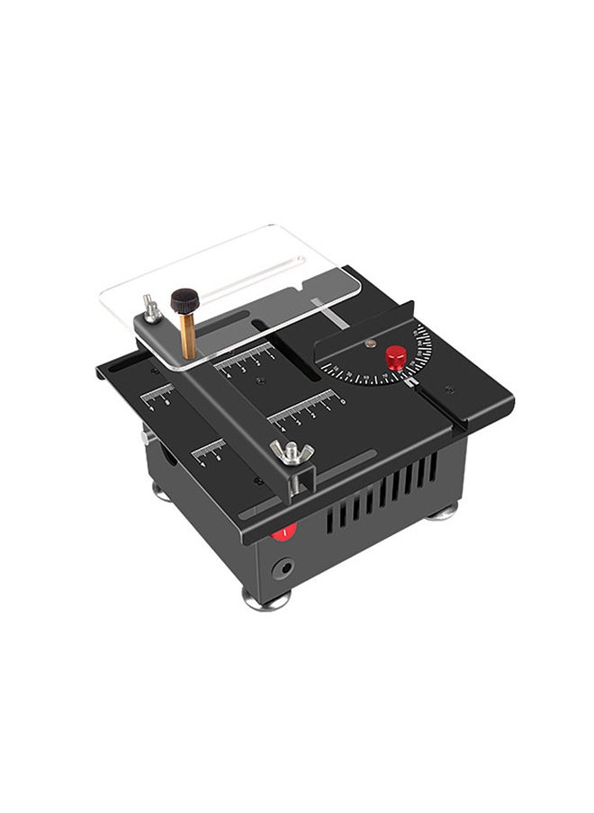 Generic - 100W Multi-Functional Table Saw Mini Desktop Electric Saw Cutter Speed & Angle Adjustable Liftable Blade 16MM Cutting Depth with Blade Flexible Shaft and More Accessories for Cutting - Image 1