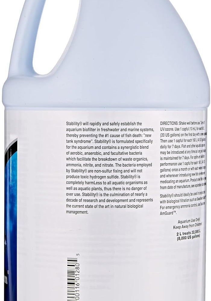 Seachem Stability Fish Tank Stabilizer for Freshwater and Marine Aquariums - 2L / 67.6 Oz - Image 3