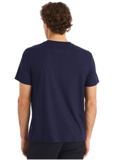 Men's Navy Round-Neck T-Shirt – Comfort Polyester Casual Wear - pzsku/ZCDF744EB5795FED49E16Z/45/_/1738137047/ed1e0e0c-077c-4696-afd1-8ef3d409a242