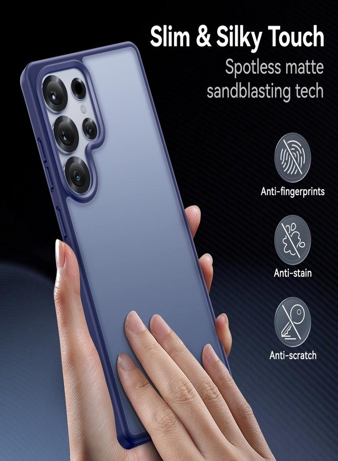CASEKOO Genuine Official for Samsung Galaxy S25 Ultra Case [16FT Military Drop Protection] [Anti Stain Tech] Slim Matte Translucent Shockproof Protective S25 Ultra Case 6.9'', Blue - Image 3