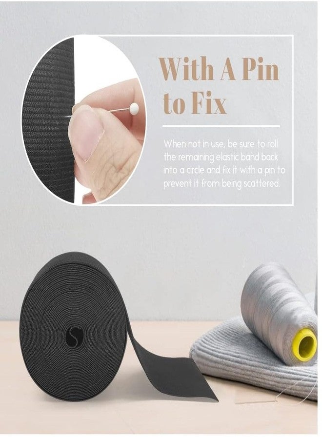 Alaska® 3-inch-wide Black Heavy Stretch Elastic Bands for Sewing. Used in Tailoring, Sewing, Fashion Designing, Boutique, Stitching, Exercise Bands, Waist Bands & Wrist Bands etc. (Black - 5 Meter) - Image 5
