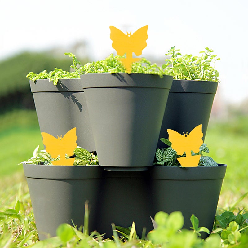 50Pcs Sticky Bug Trap Dual-sided Sticky Flying Insect Traps Indoor Outdoor House Plants Fly Paper for Fruit Fly Fungus Gnat Thrip - Image 4