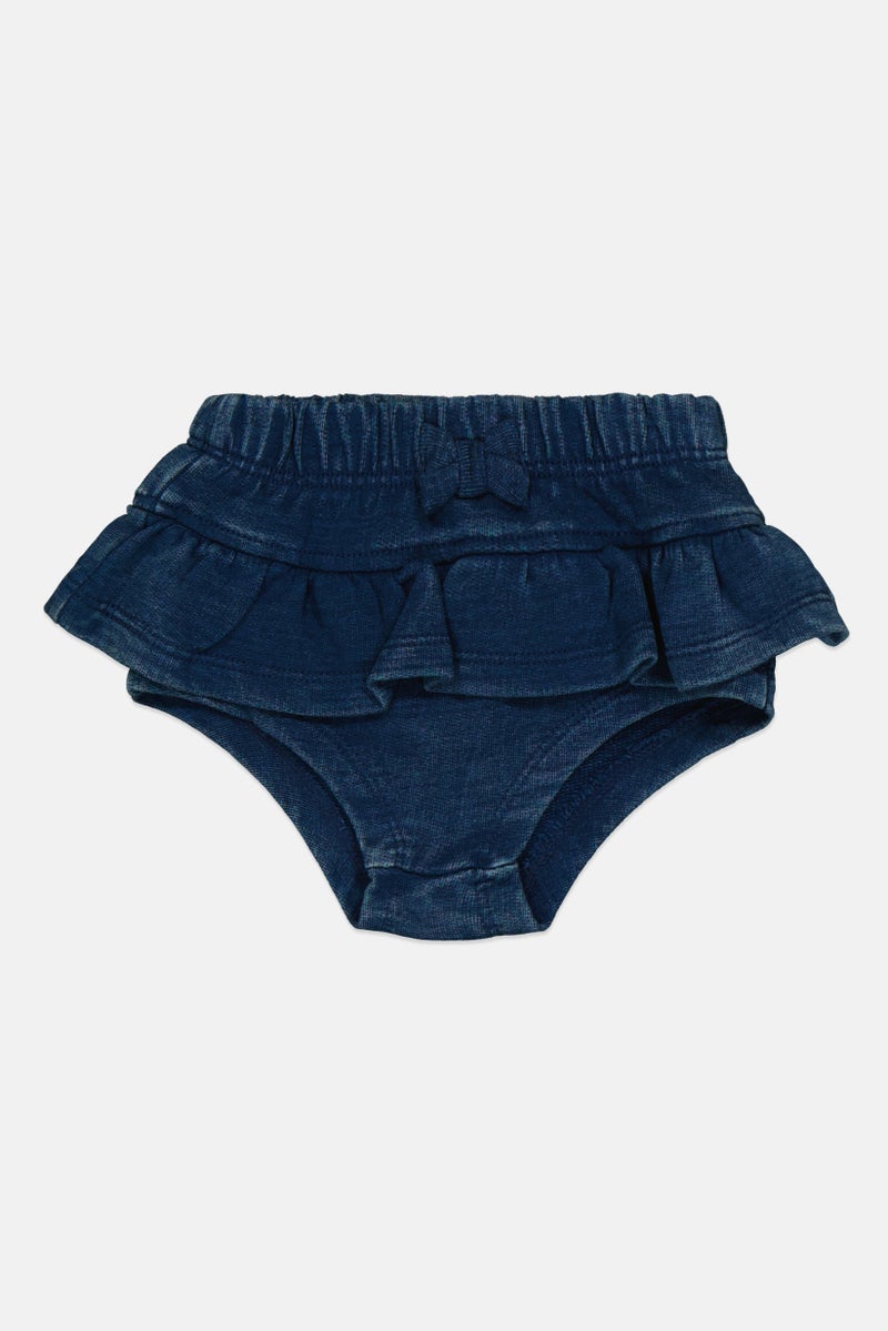 Feetje Toddlers Girl Dark Washed Panty, Navy Blue - Image 1
