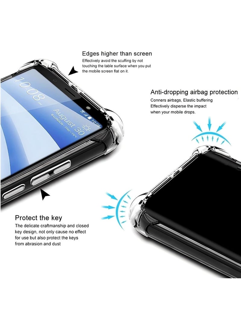 Case Compatible with Huawei Nova 13 / Nova 12, Cover Silicone Transparent TPU Gorilla Anti-shock Protector Camera Shockproof Corners - Clear - Image 3