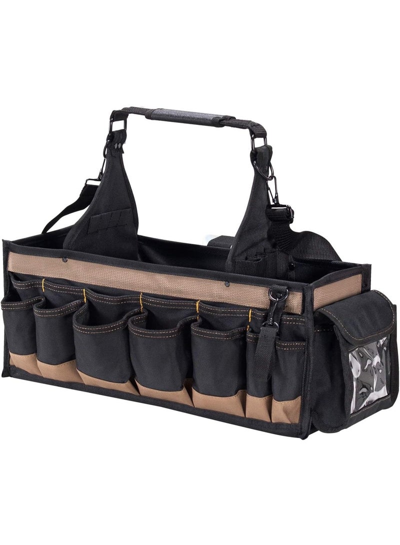 Custom Leathercraft CLC WORK GEAR 1530 Electrical and Maintenance Tool Carrier, 43 Pocket, Black  - Image 1