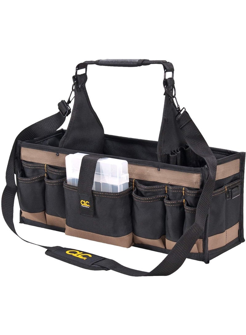 Custom Leathercraft CLC WORK GEAR 1530 Electrical and Maintenance Tool Carrier, 43 Pocket, Black  - Image 2