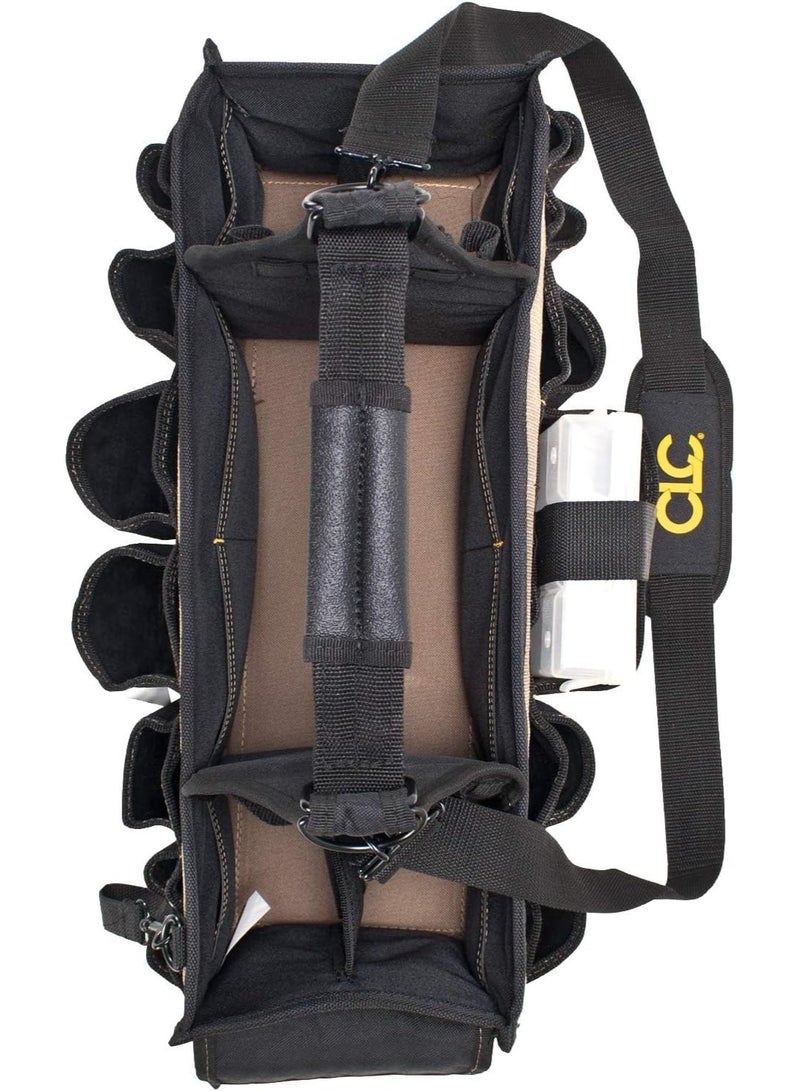 Custom Leathercraft CLC WORK GEAR 1530 Electrical and Maintenance Tool Carrier, 43 Pocket, Black  - Image 3