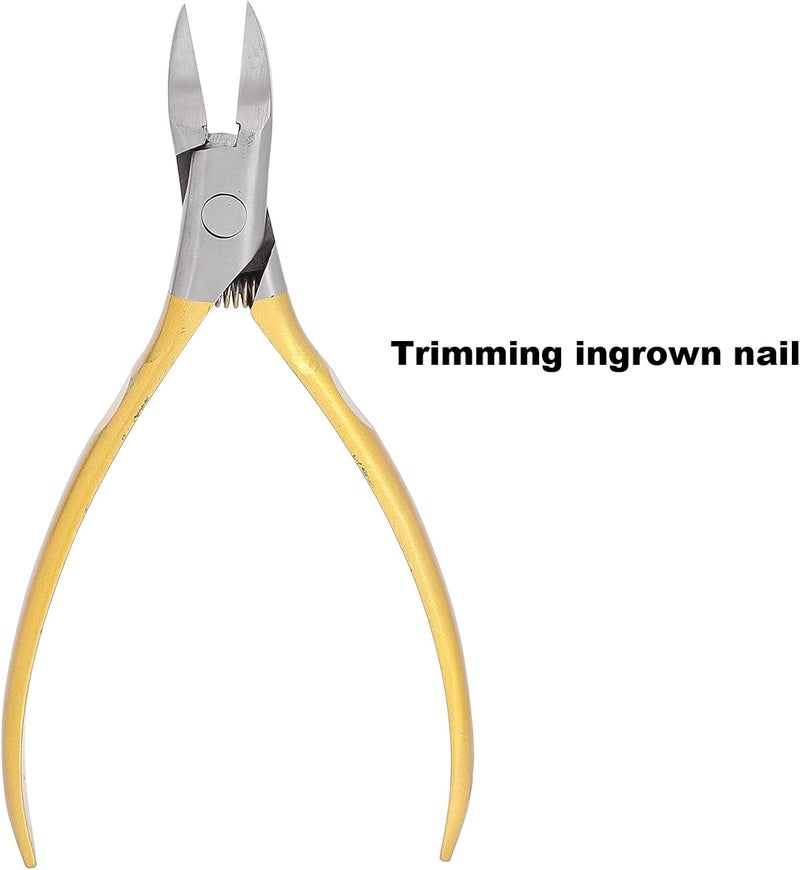 Cuticle Remover, Cuticle Trimmer Nipper Toe Nail Clipper Pedicure Remover Tools Cuticle Trimmer Cuticle Nippers for Ingrown Toenail (Gold) - Image 5