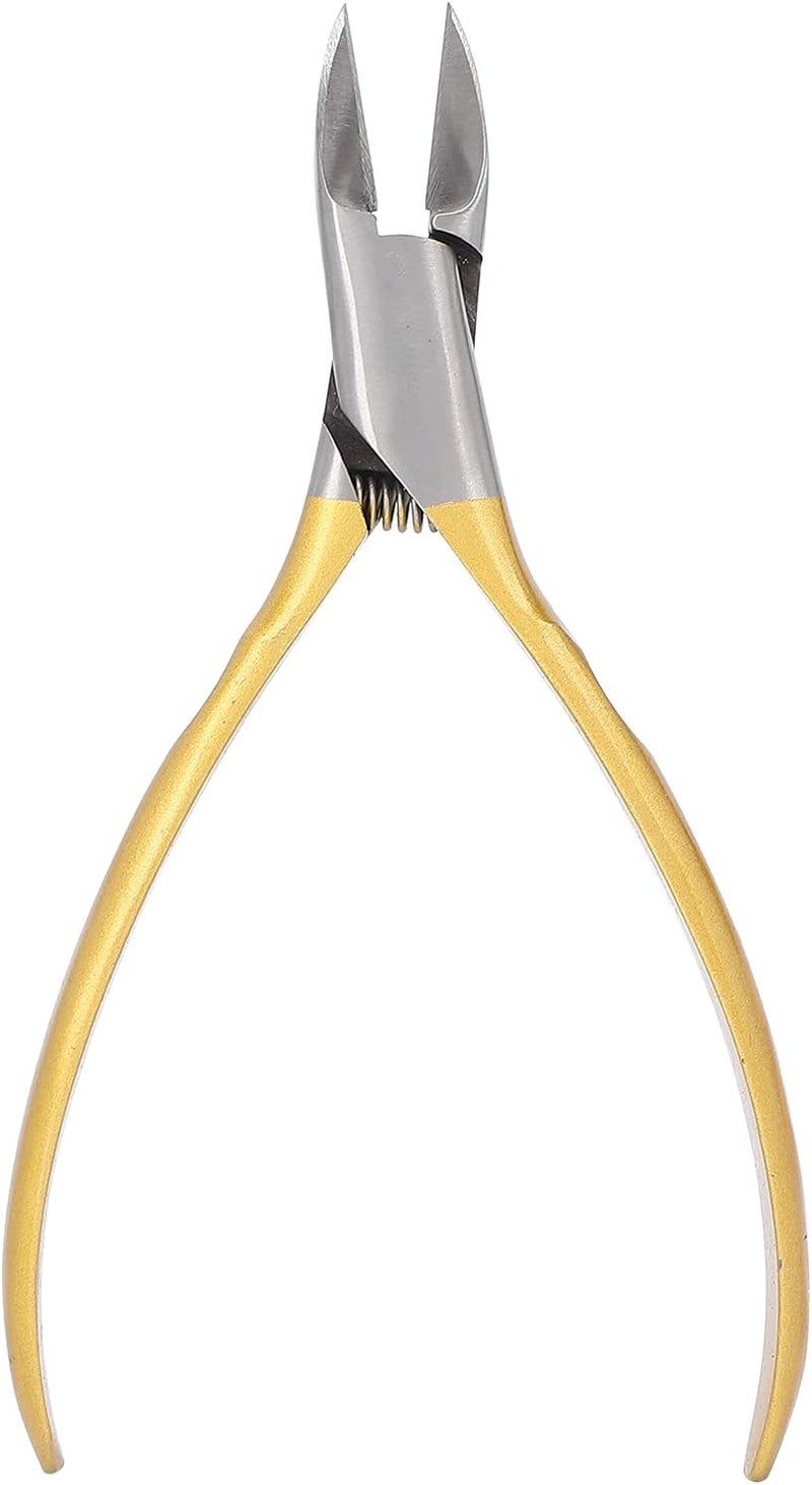 Cuticle Remover, Cuticle Trimmer Nipper Toe Nail Clipper Pedicure Remover Tools Cuticle Trimmer Cuticle Nippers for Ingrown Toenail (Gold) - Image 4