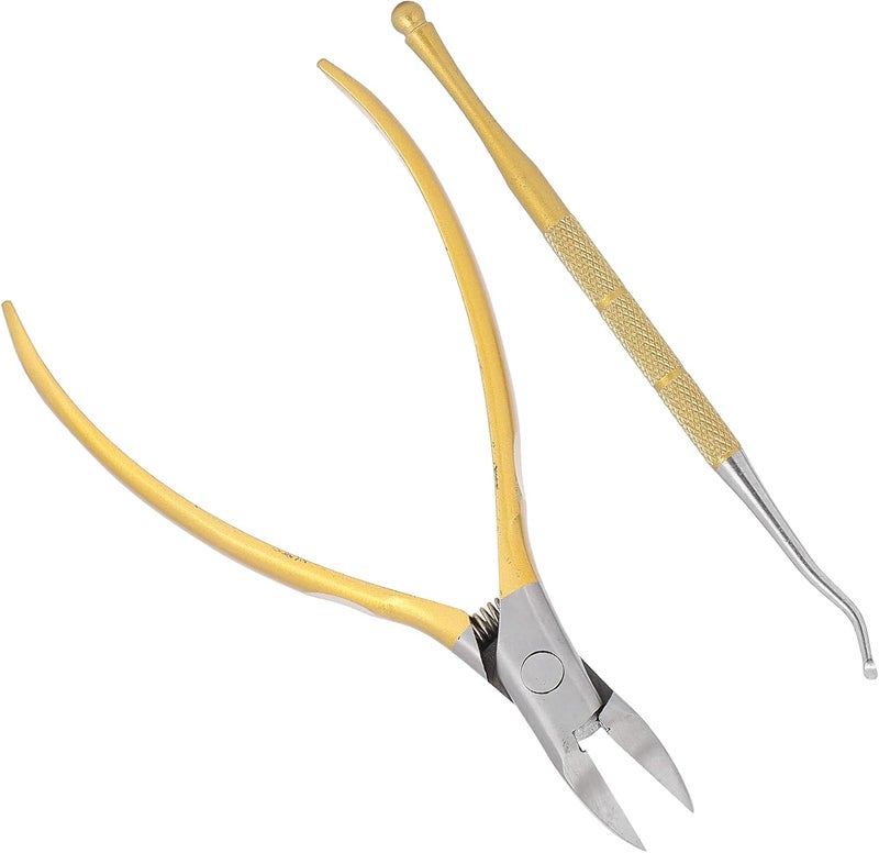 Cuticle Remover, Cuticle Trimmer Nipper Toe Nail Clipper Pedicure Remover Tools Cuticle Trimmer Cuticle Nippers for Ingrown Toenail (Gold) - Image 1