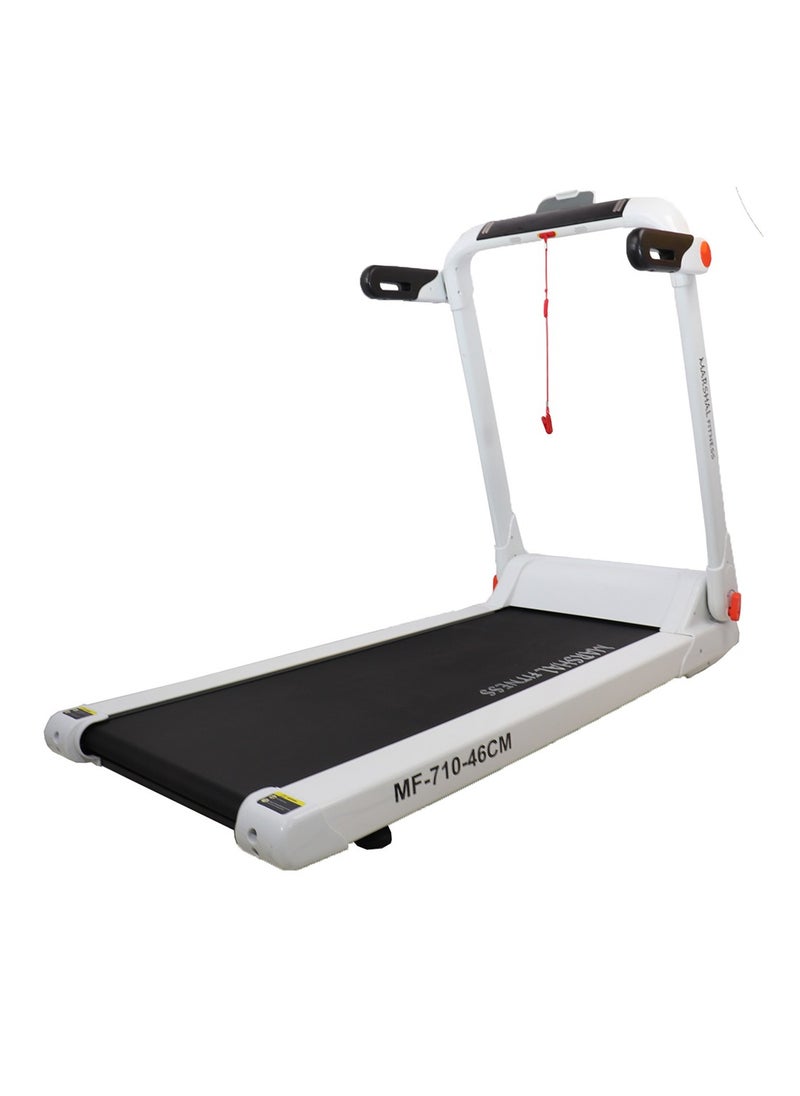 Marshal Fitness - MF-710-46CM Foldable Low Noise 4 HP DC Motor LED Screen Maximum User Weight 120 KGS Treadmill with Shock Absorption and Bluetooth For Home Use - Image 1