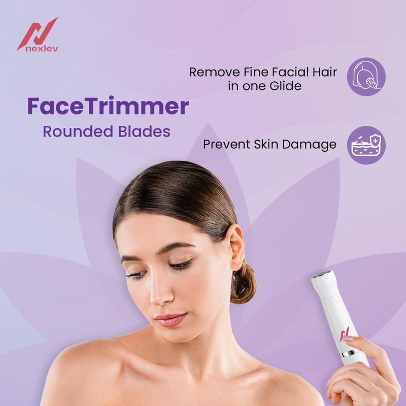 nexlev مقص 6 في 1 | مقص بيكيني حساس للنساء | آمن على البشرة مع أطراف مدورة وحراس أمان | إزالة الشعر للمناطق الحساسة، الوجه، الذراعين، الساقين والجسم | 90 دقيقة من وقت التشغيل | نوع C | T-01 - Image 3