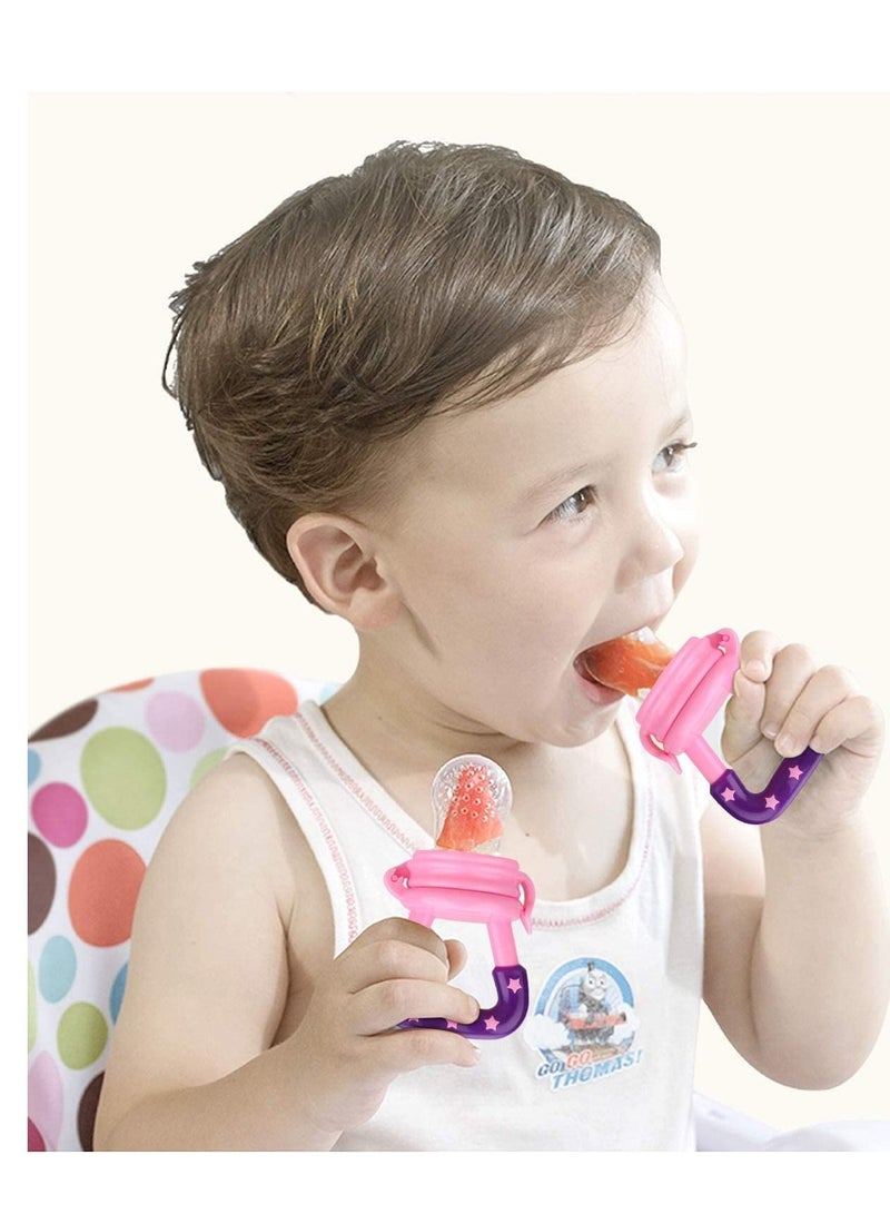 AS SEEN ON TV Baby Fresh Fruit & Vegetable Food Feeder Bottle Pink - Image 5