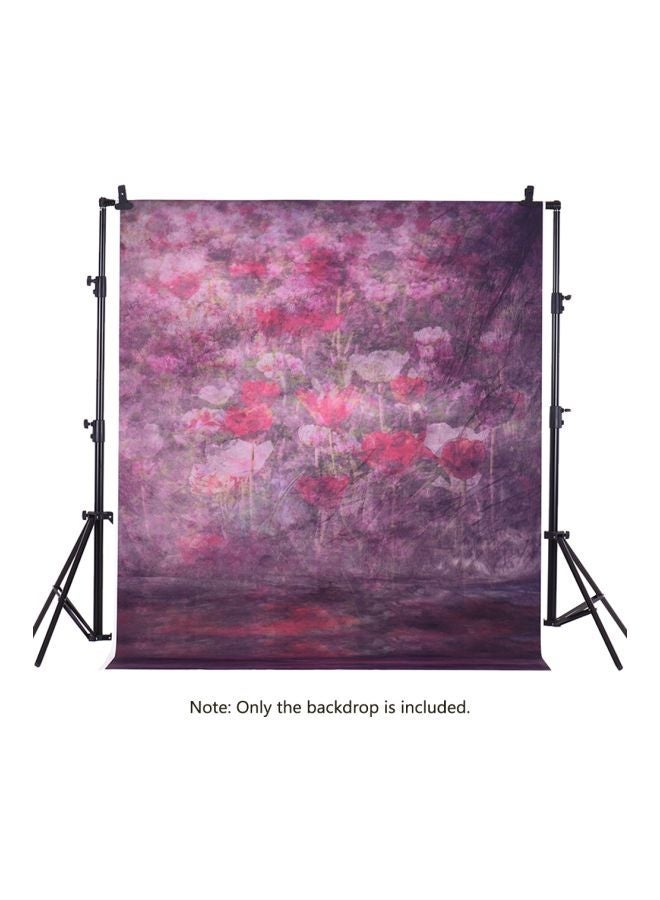 NIBEMINENT Flower Themed Photography Background Pink/Purple  - Image 2