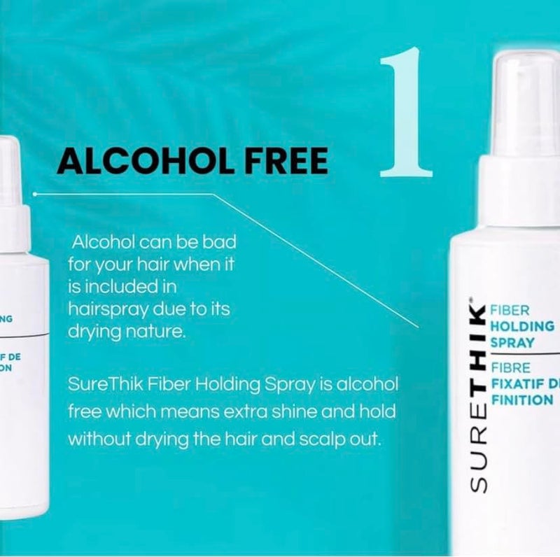 SureThik Fiber Holding Spray, Lightweight, Alcohol Free Hair Spray, 100ml - Image 4
