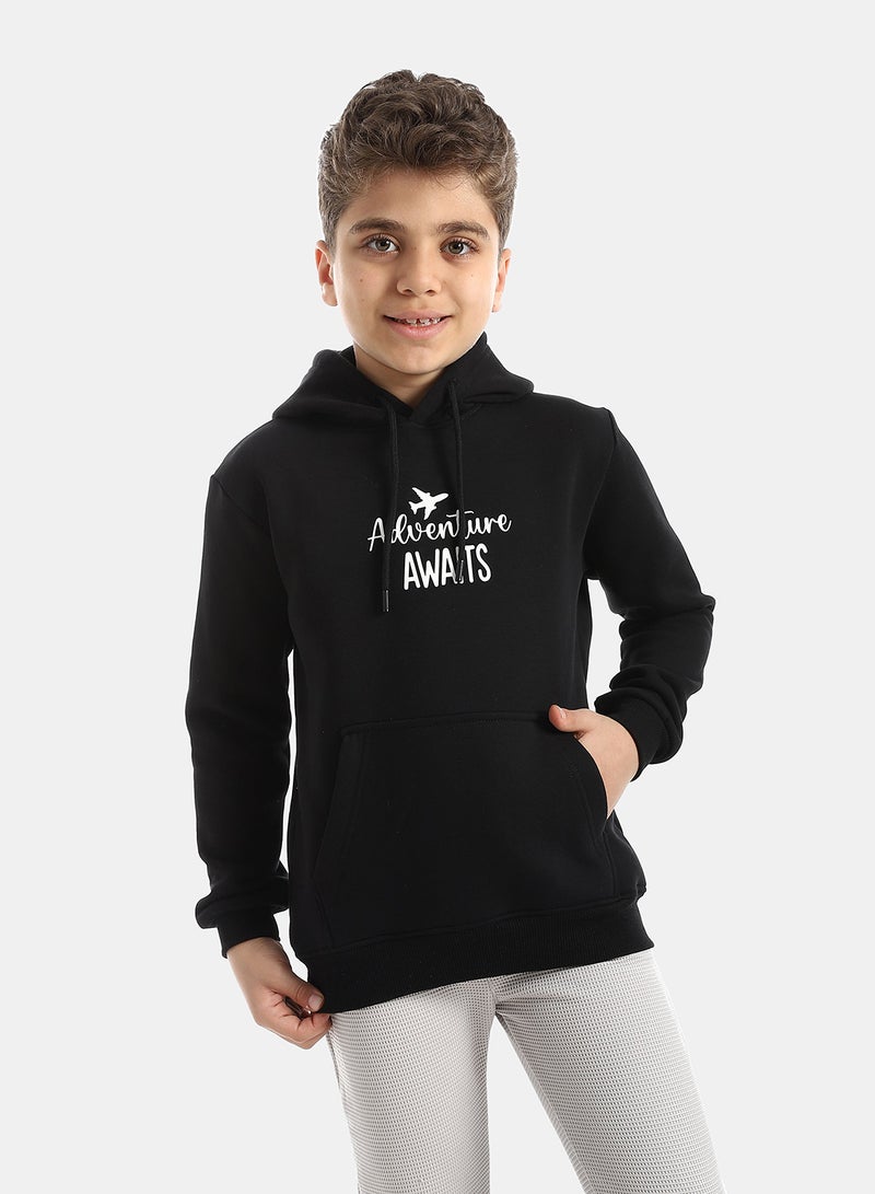 Andora Black Sweatshirt Long Sleeves Printed pattern - Image 1