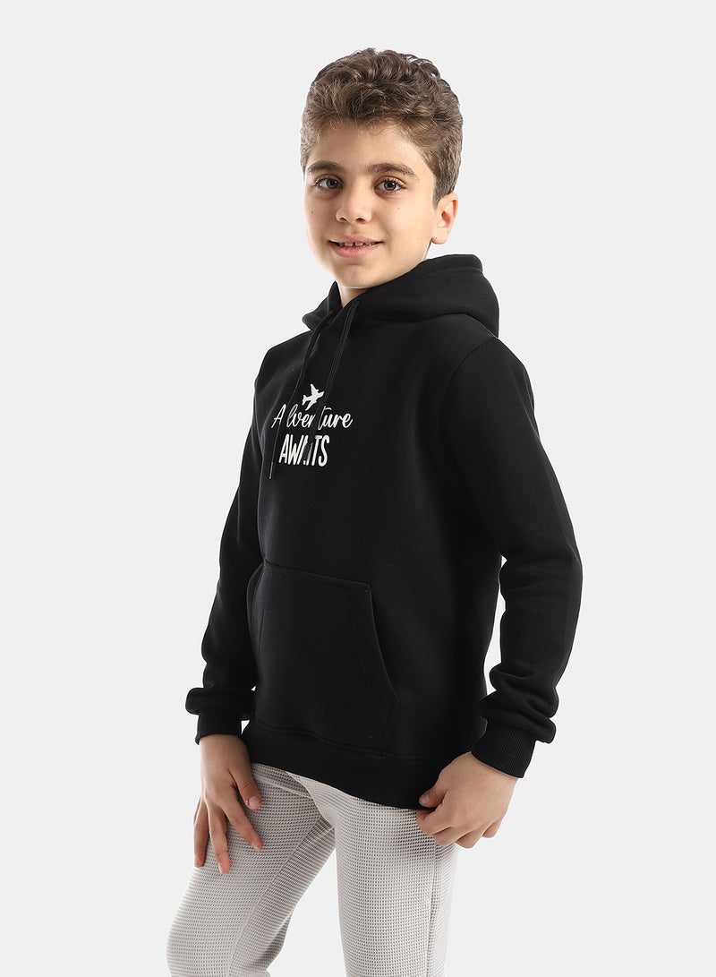 Andora Black Sweatshirt Long Sleeves Printed pattern - Image 2