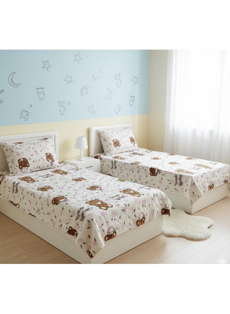 طقم دفاية سرير أطفال 6 قطع حفر ليزر - Image 1