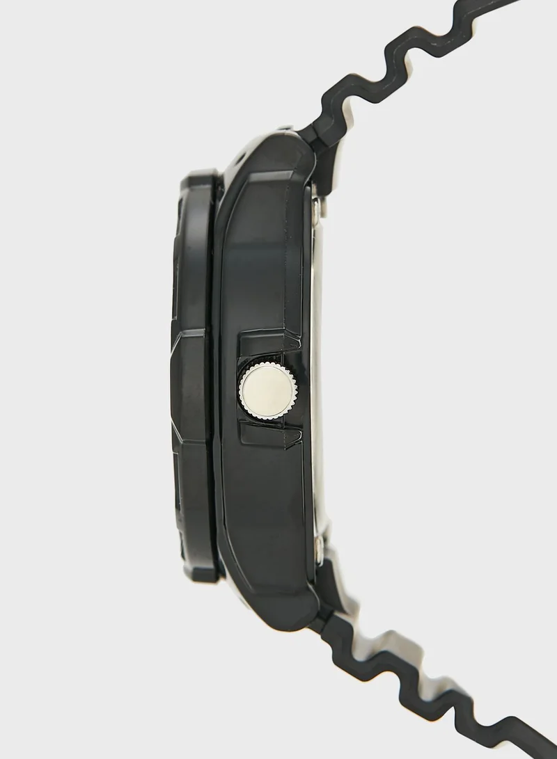 CASIO Pu Strap Analog Watch