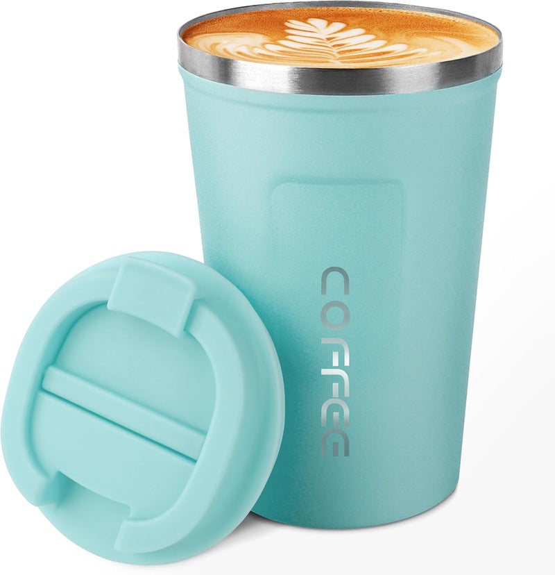 CS COSDDI 12 oz Stainless Steel Vacuum Insulated Tumbler - Coffee Travel Mug Spill Proof with Lid - Coffee Cups for Keep Hot/Ice Coffee,Tea and Beer - Image 1