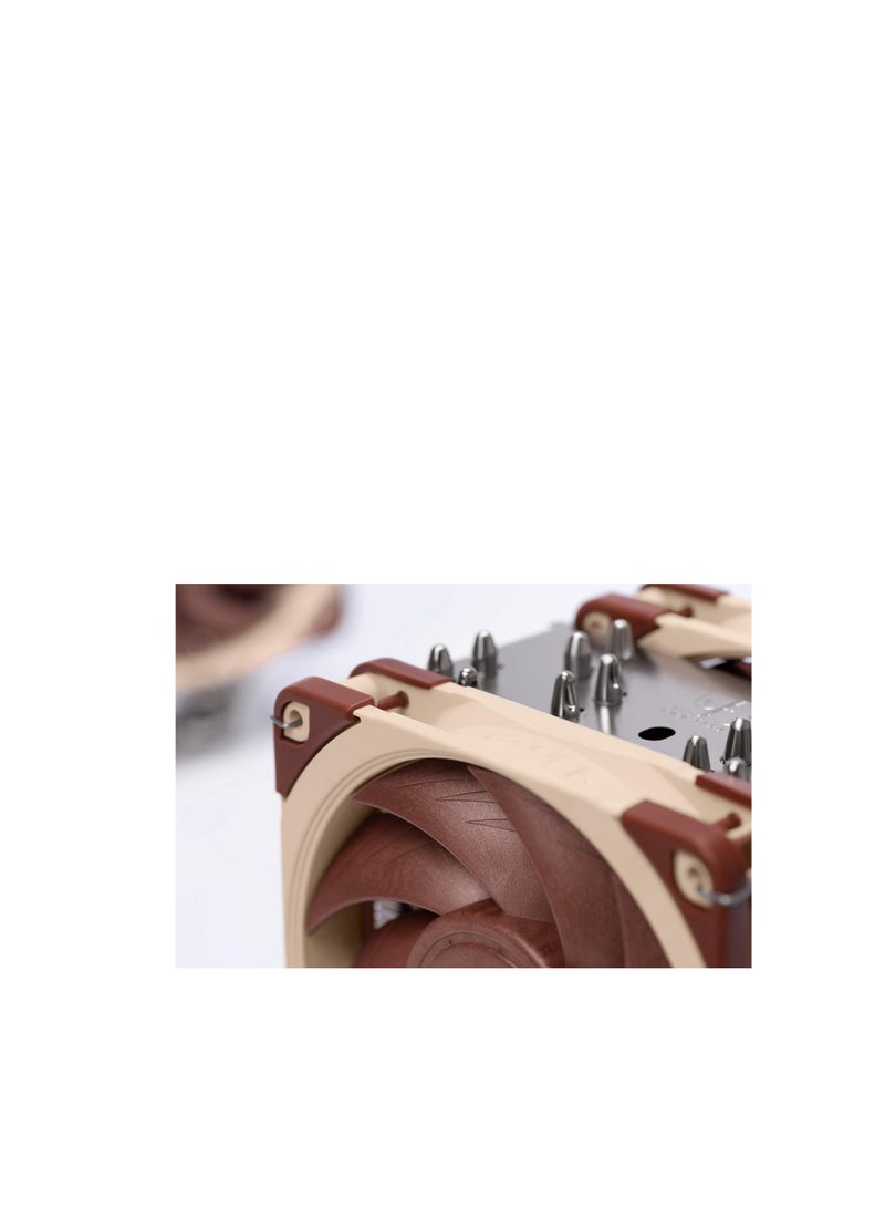 NOCTUA نوكتوا NH-U12A، مبرد CPU عالي الجودة مع مراوح NF-A12x25 PWM عالية الأداء (120 مم، بني) - Image 4