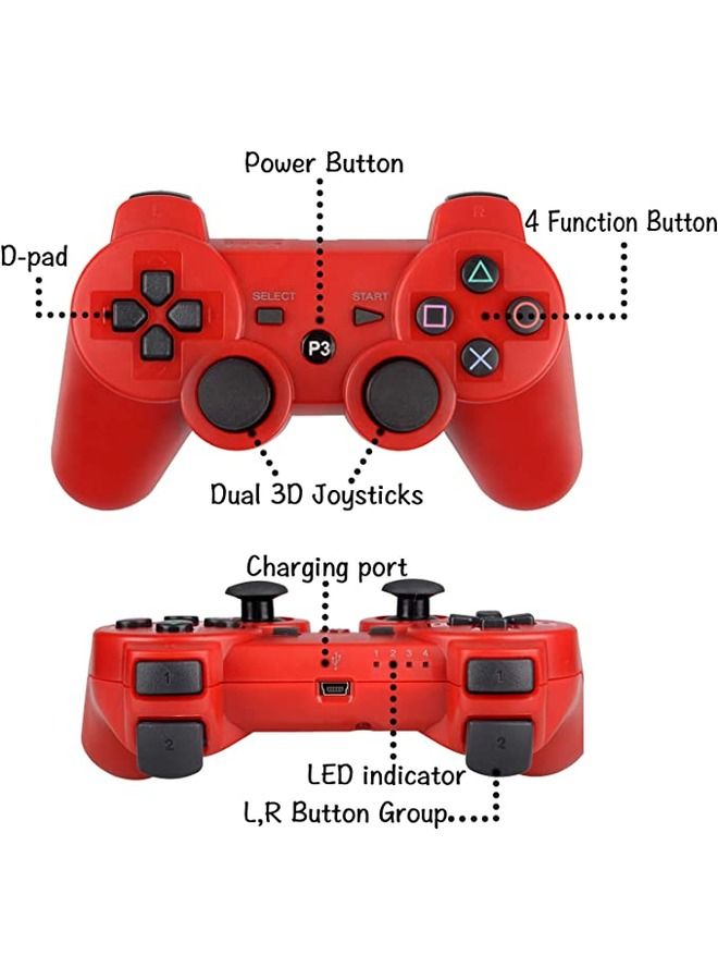 PS3 Wireless Controller PS3 Gamepad PS3 Remote Wireless PS3 Controller Double Shock Compatible with Playstation 3