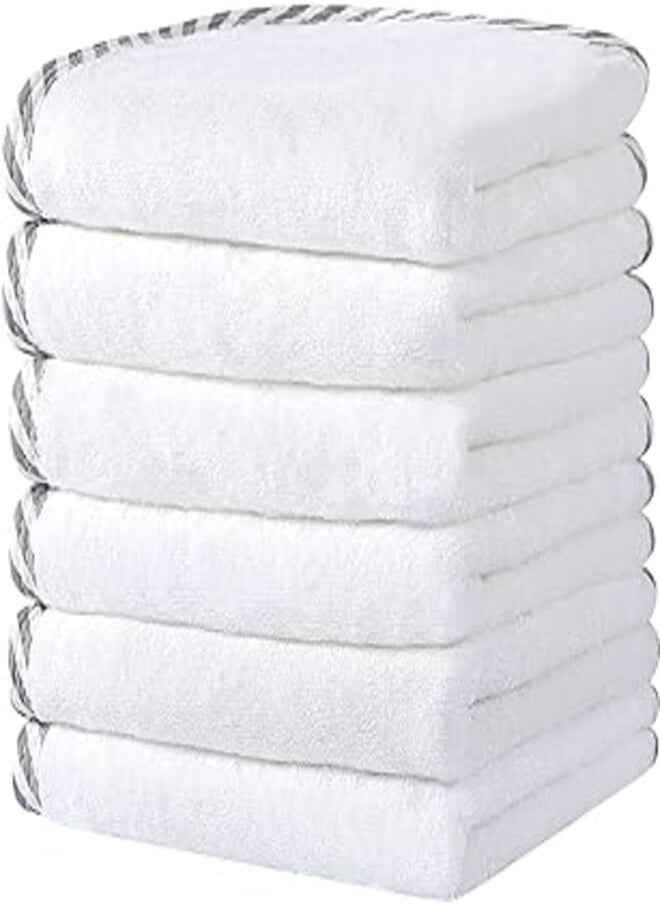 Looxii Looxii Baby Washcloths - Luxury Bamboo Wash Cloths 6 Pack Face Towel for Newborn， Infants and Toddler Soft & Absorbent 11"x11" 