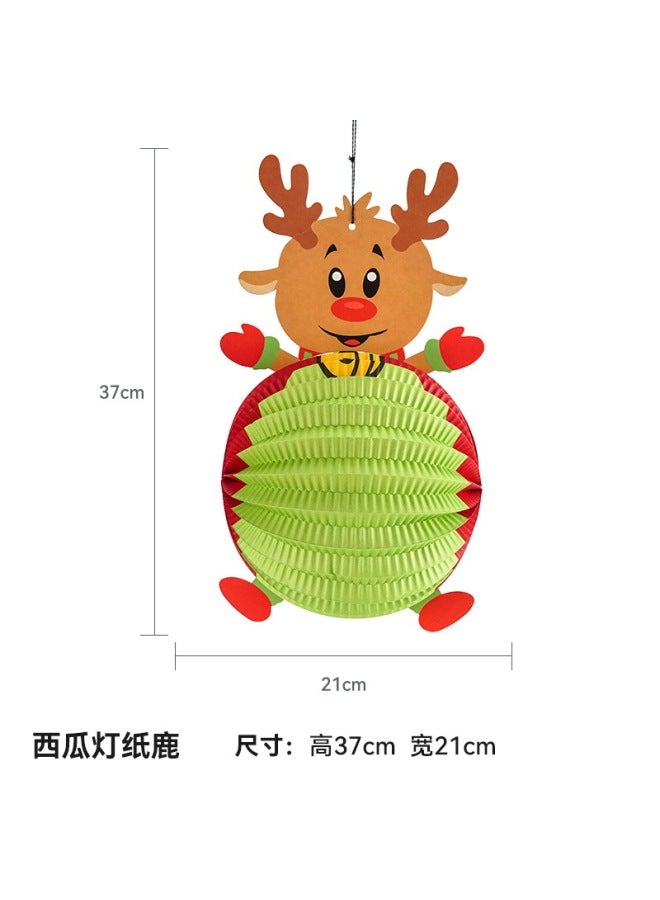 Autonomy Christmas Decoration Props Wall Flower Hanging Decoration Classroom Scene Layout Window Flag Honeycomb Ball Photo Props - Image 1