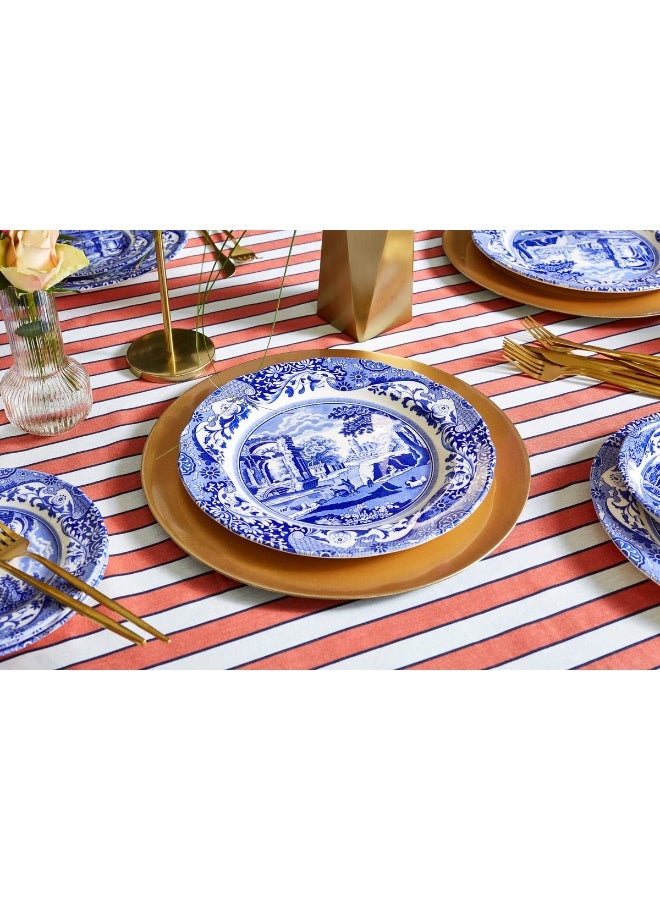 Spode Blue Italian 5-Piece Place Setting | Dinner Plate, Salad Plate, Bread & Butter Plate, Teacup and Saucer | Dishwasher Safe | Made in England from Fine Earthenware - Image 4