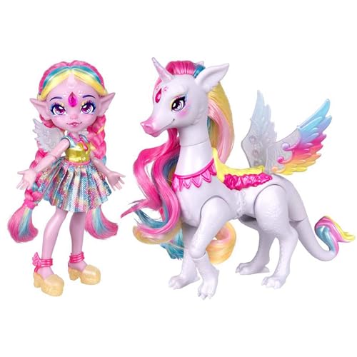 Magic Mixies Pixlings Shimmerverse Series Create Mix Potion to Reveal Unia the Unicorn Pixling Rainbow Star the Pegacorn This Beautiful 65 Pixling Doll Appears Inside The Potion Bottle - Image 1
