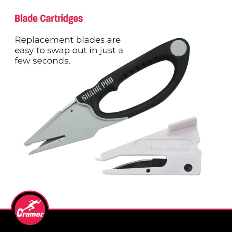 Cramer Athletic Training Supplies, Shark Tape Cutter & Remover Liquid for Adhesive Removal, Safe Edge Scissors, Bandage Shears & Solution to Safely Remove Athletic Tape, Professional Tape Cutter - Image 4