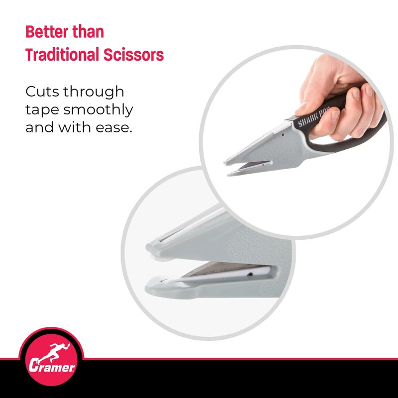Cramer Athletic Training Supplies, Shark Tape Cutter & Remover Liquid for Adhesive Removal, Safe Edge Scissors, Bandage Shears & Solution to Safely Remove Athletic Tape, Professional Tape Cutter - Image 2