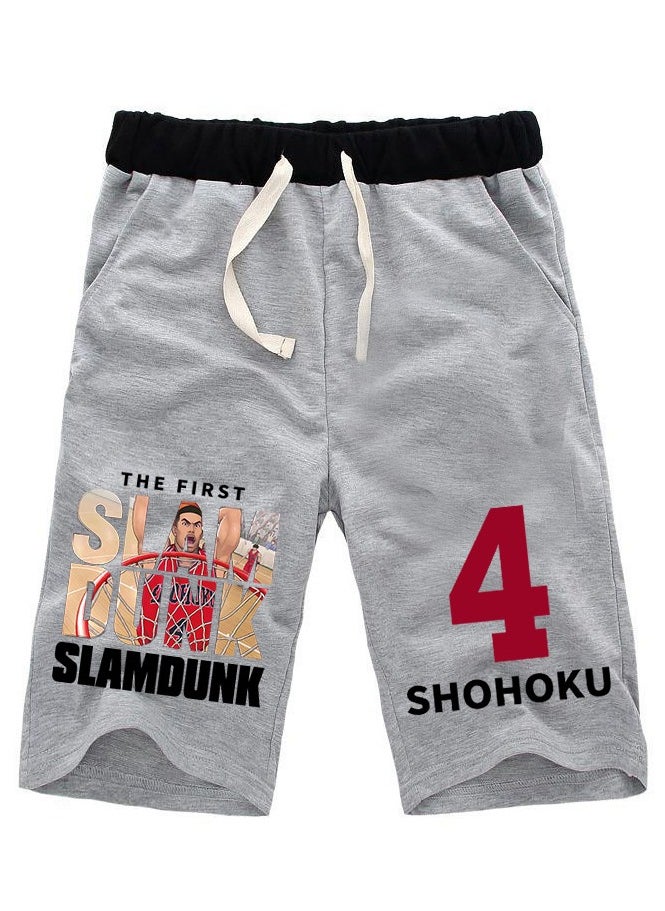 KUYING New Slam Dunk Master Printed Loose Five Point Casual Pants  - Image 1