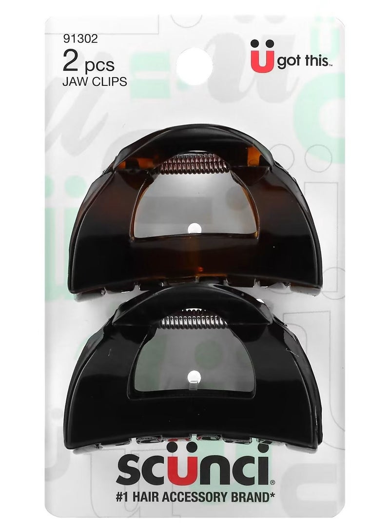 Scunci Jaw Clips 2 Pieces - Image 1