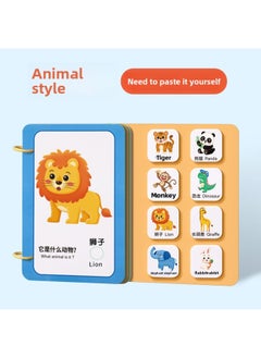 Tear The Book Baby Toy Quiet Hand Tear Cloth Book 0 1 Year Old Baby 6 Months 12 Early Education Hook And Loop Can Bite-Color:[0-3 Years Old] Animal Style (need To Apply Velcro Yourself) (16 Pages/10 Photos)