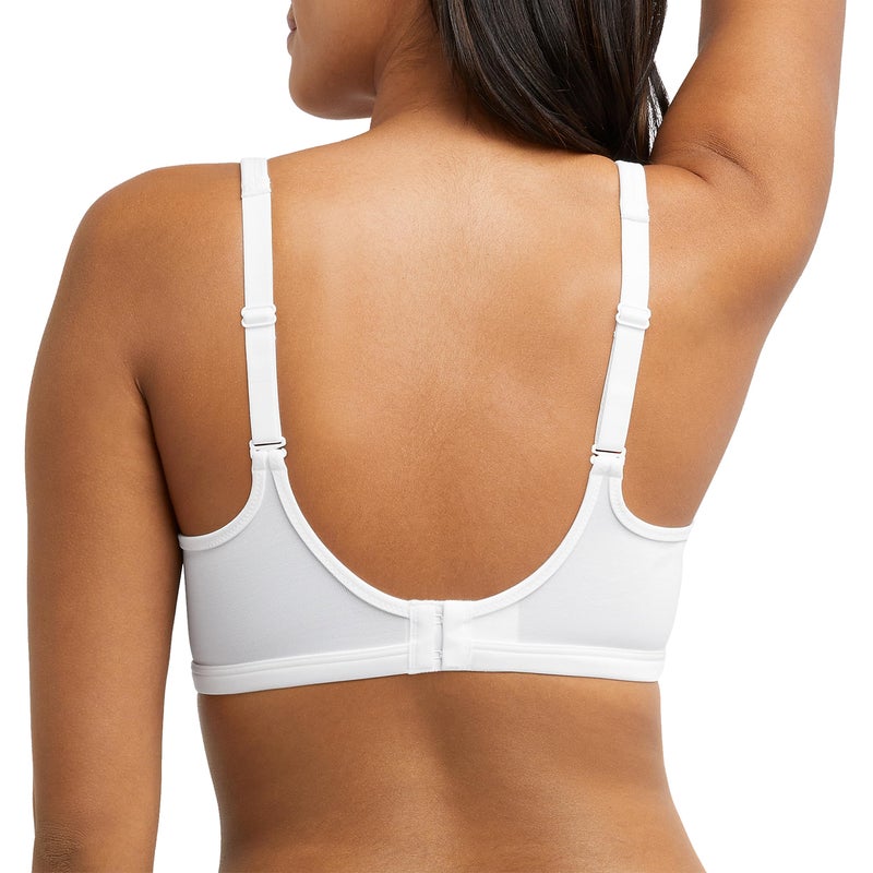 Bali Women's One Smooth U Lace Minimizer Bra, Underwire Full-Coverage Convertible Bra White - Image 2